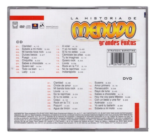 Menudo La Historia Grandes Exitos 2 Discos Cd + Dvd