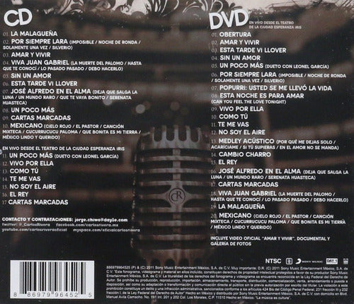Carlos Rivera Mexicano Edicion Especial El Rey Disco Cd + Dvd
