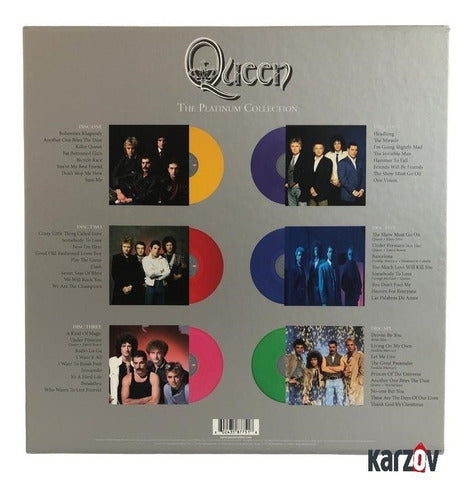 Queen The Platinum Collection Box 6 Colores 2022 Lp Vinyl