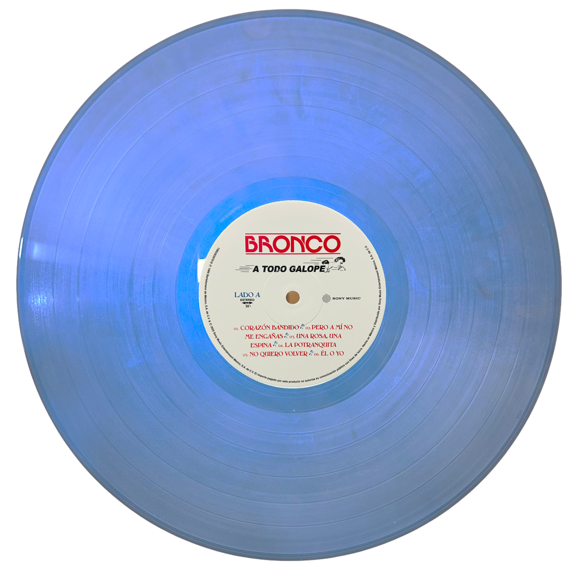 Bronco A Todo Galope Azul Blue Lp Vinyl