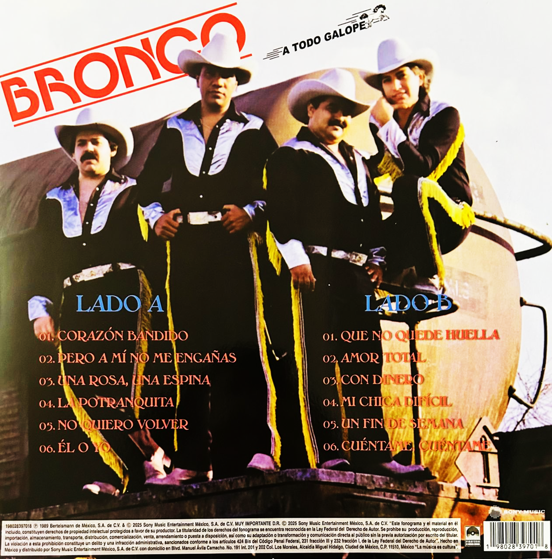 Bronco A Todo Galope Azul Blue Lp Vinyl