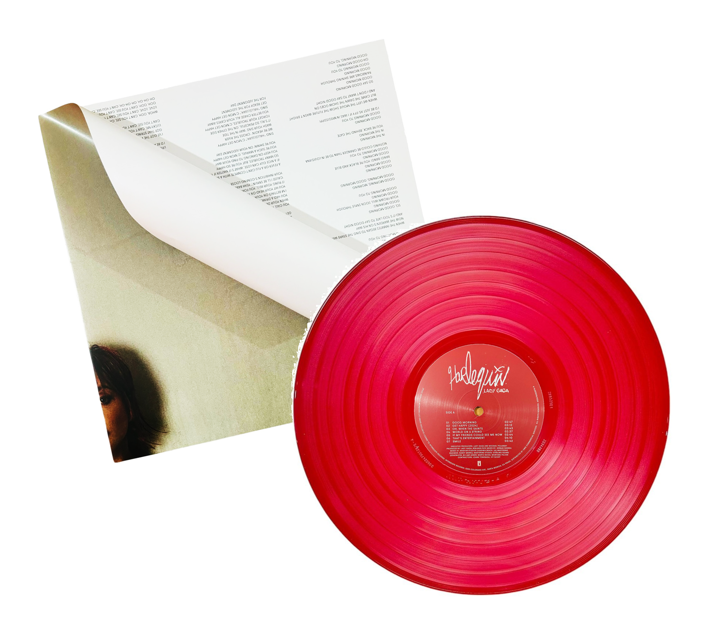 Lady Gaga Harlequin Rojo Red Lp Vinyl