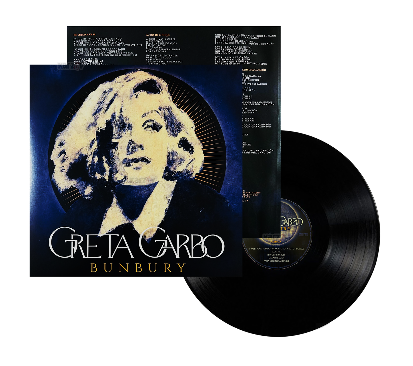 Enrique Bunbury Greta Garbo Black Negro Lp Vinyl