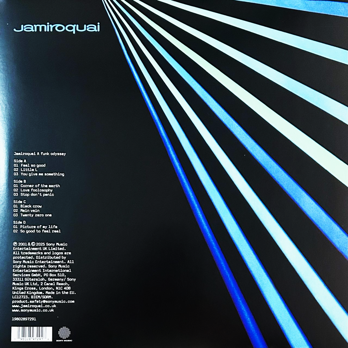 Jamiroquai A Funk Odyssey Eart RSD 2025 Blue & Green Splatter 2 Lp Vinyl