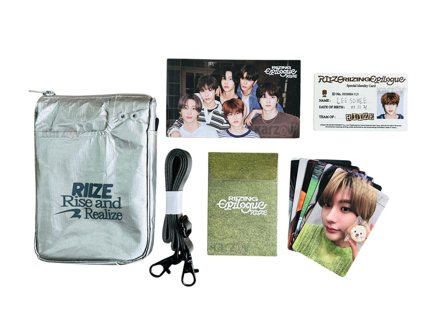 ** Riize 1 Mini Album Epilogue Travel Bag Version Riizing Silver