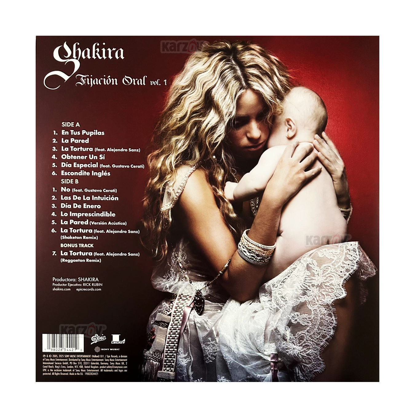 Shakira Fijacion Oral Volumen 1 / 20th Anniversary Lp Vinyl