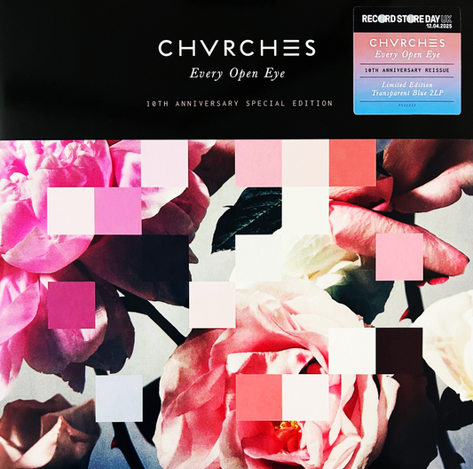 Chvrches Every Open Eye 10th Anniversary RSD 2025 Azul Transparent Blue 2 LP Vinyl