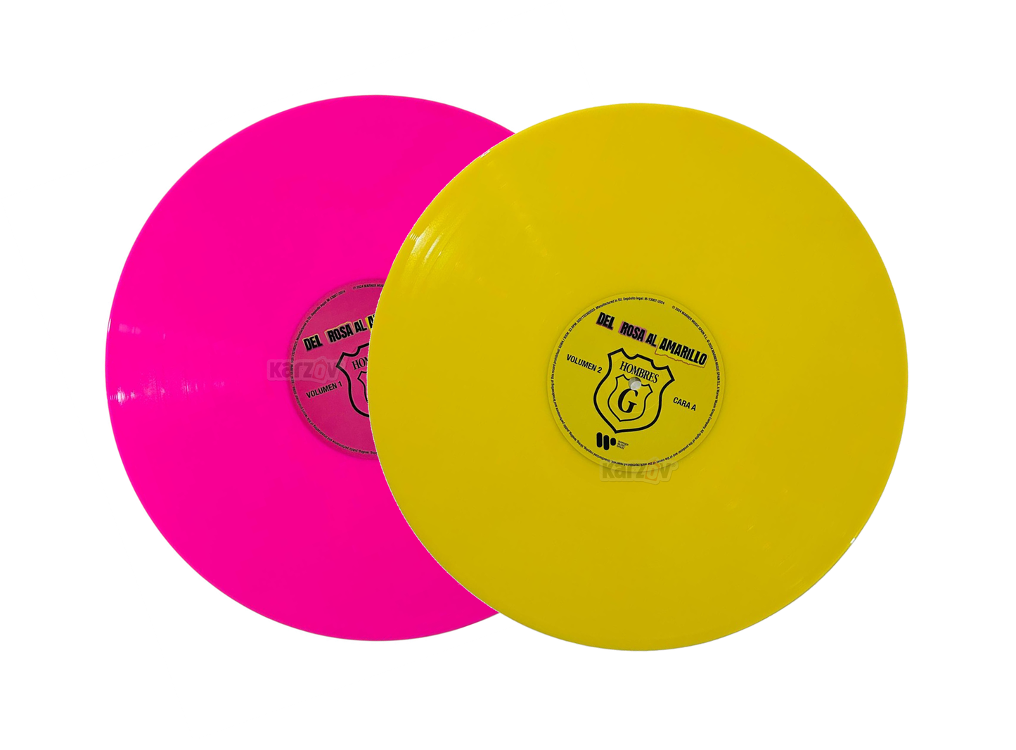 Hombres G Del Rosa Al Amarillo Pink & Yellow 2 Lp Vinyl