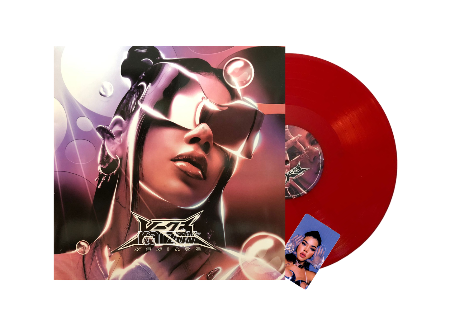 Kenia Os K23 Red Rojo Lp Vinyl + Tarjeta Exclusiva