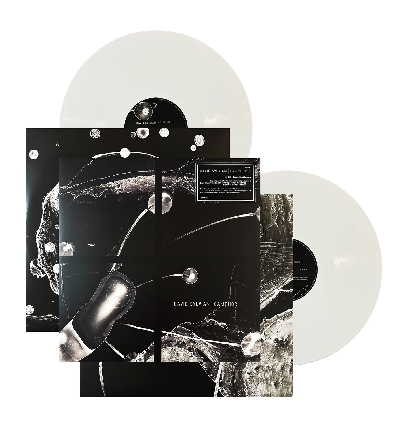 David Sylvian Camphor II RSD 2025 Blanco White 2 LP Vinyl