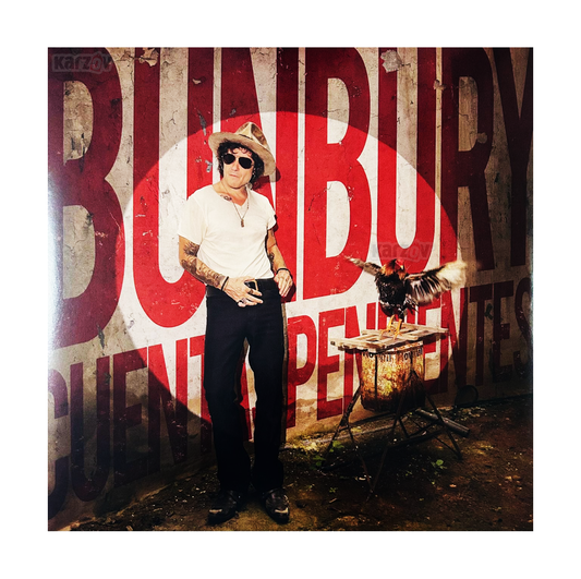 Enrique Bunbury Cuentas Pendientes Red Splatter Lp Vinyl