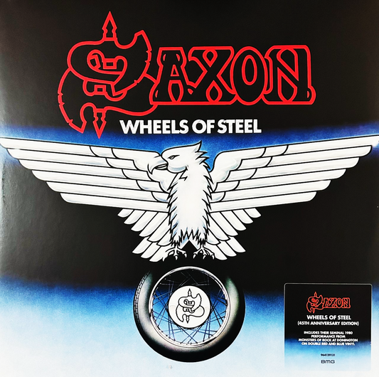 Saxon Wheels Of Steel 45th Anniversary RSD 2025 Red & Blue 2 LP Vinyl