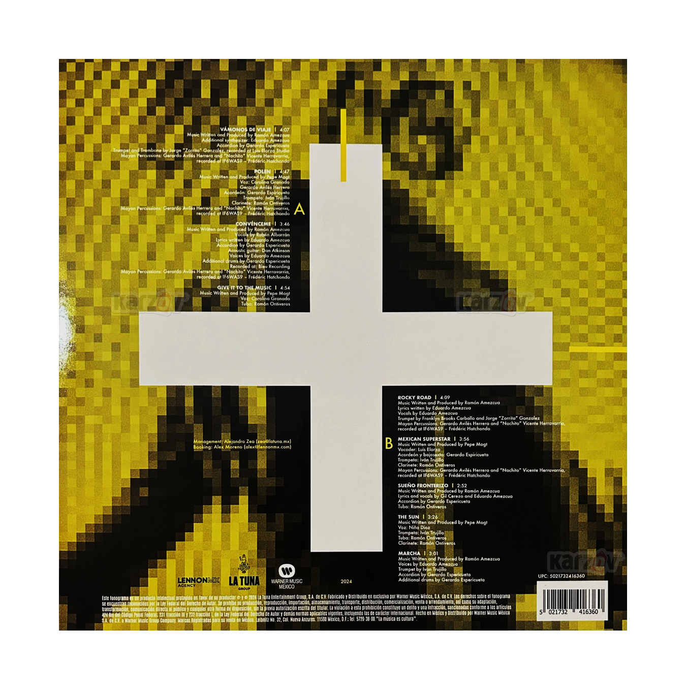 Nortec Bostich + Fussible De Sur A Norte Yellow Lp Vinyl