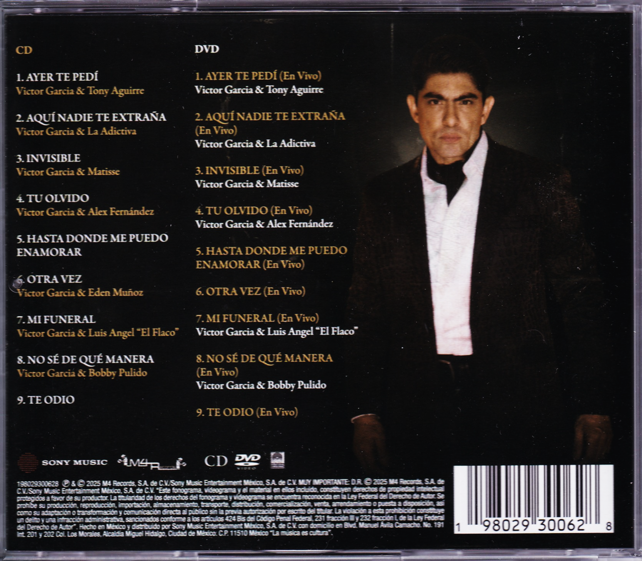 Victor Garcia ( La Academia )Mi Regreso Disco Cd