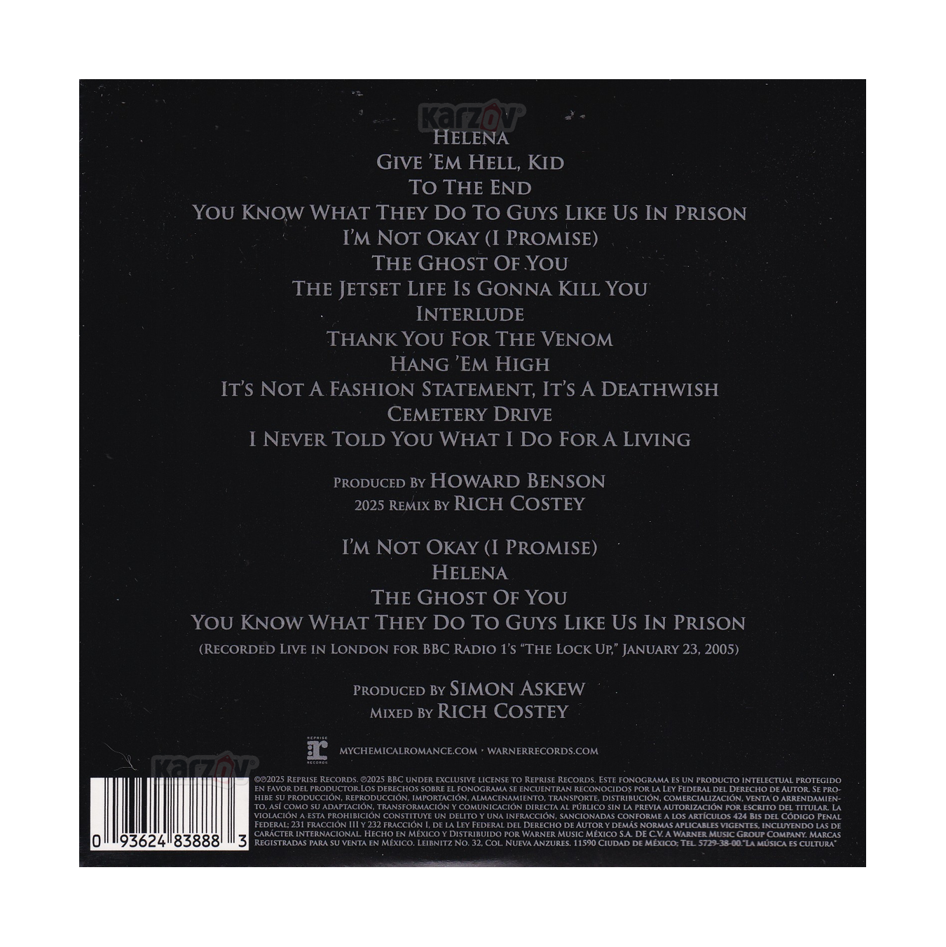 My Chemical Romance Three Cheers Sweet Revenge Deluxe Cd