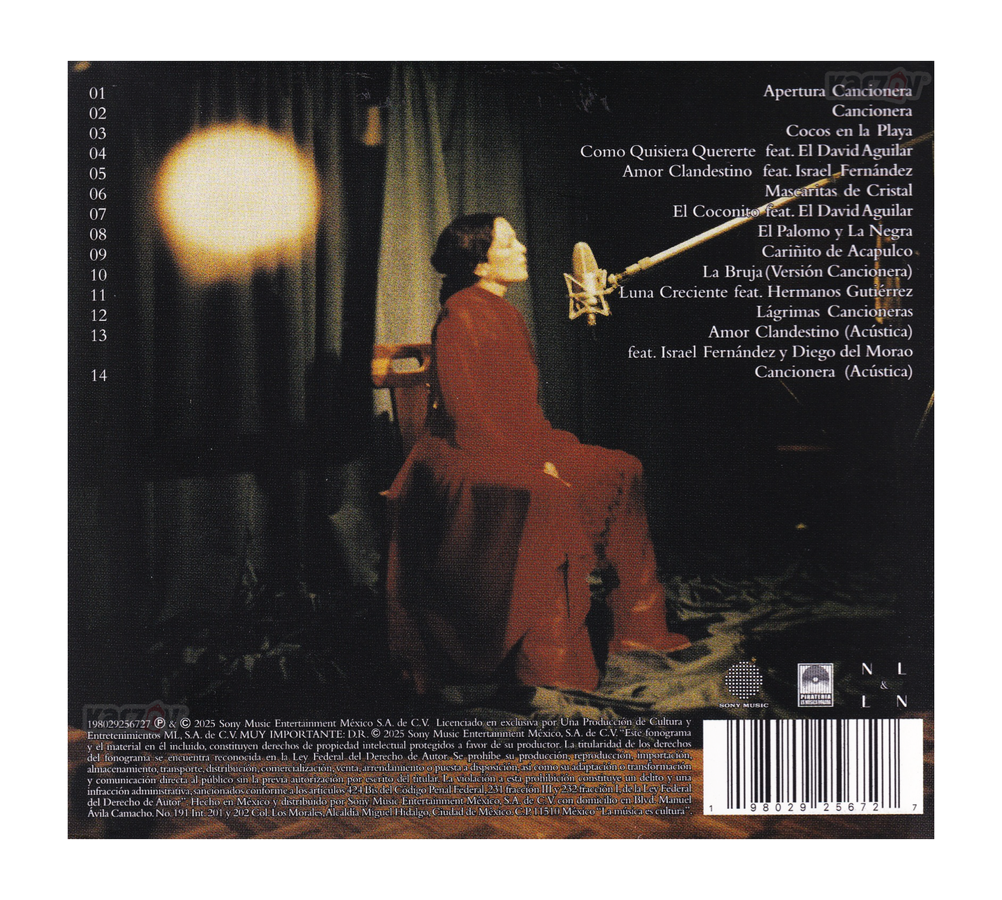 Natalia Lafourcade Cancionera Disco 2025 Cd