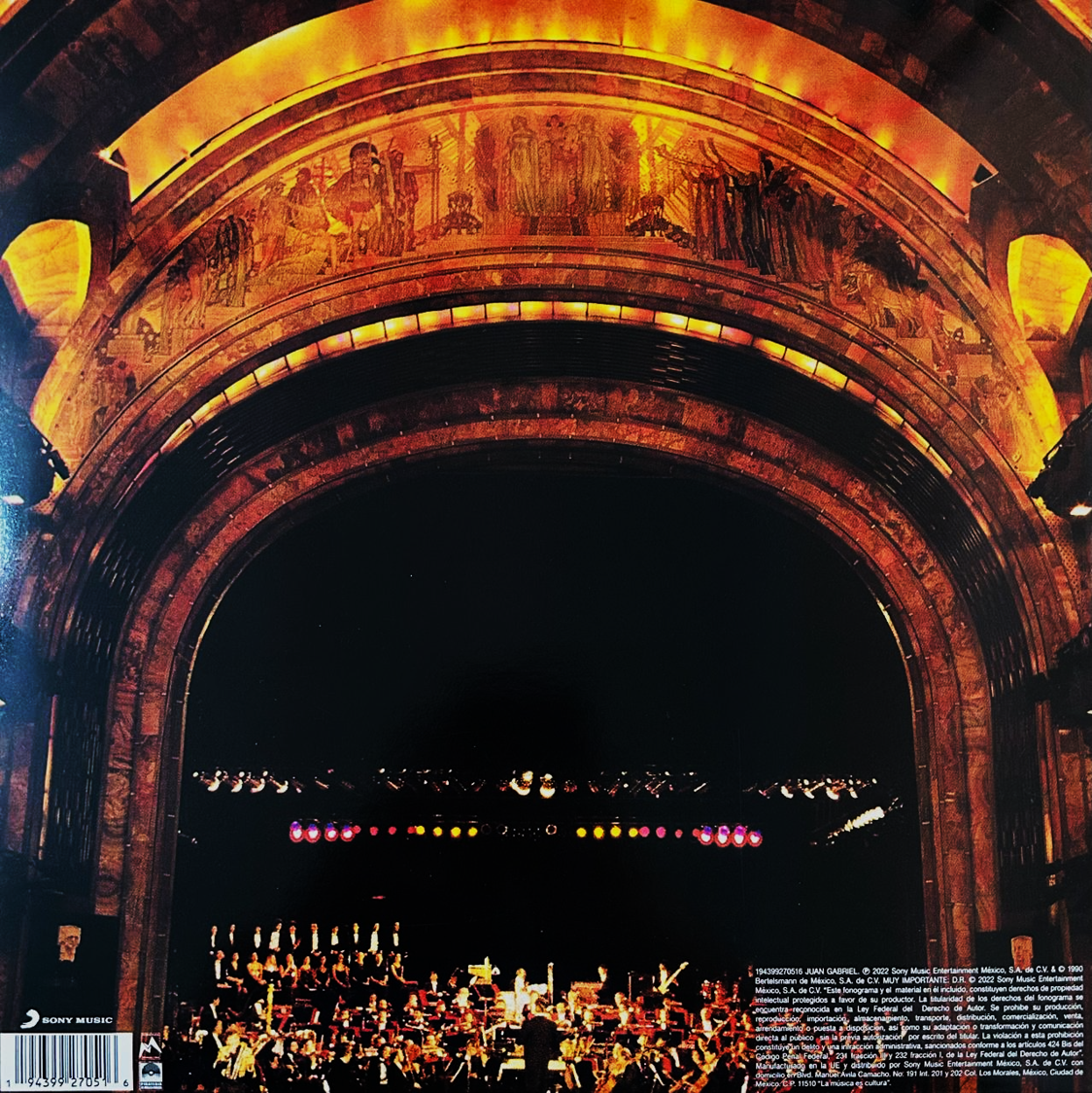 Juan Gabriel En El Palacio De Las Bellas Artes 2 Lp Vinyl