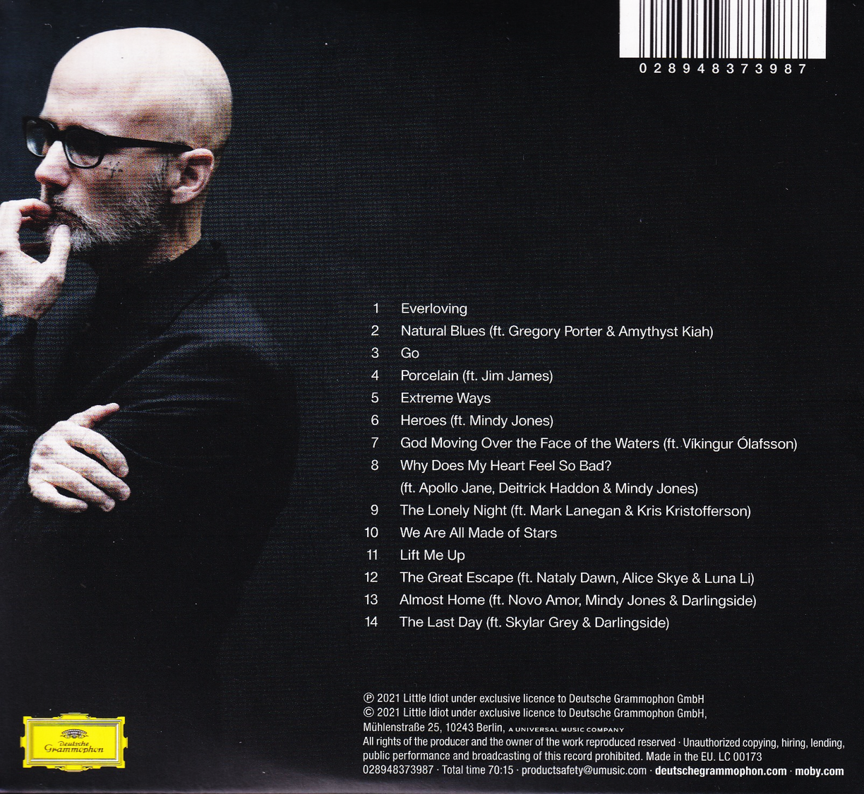 Moby Reprise 2025 Digipack Disco Cd