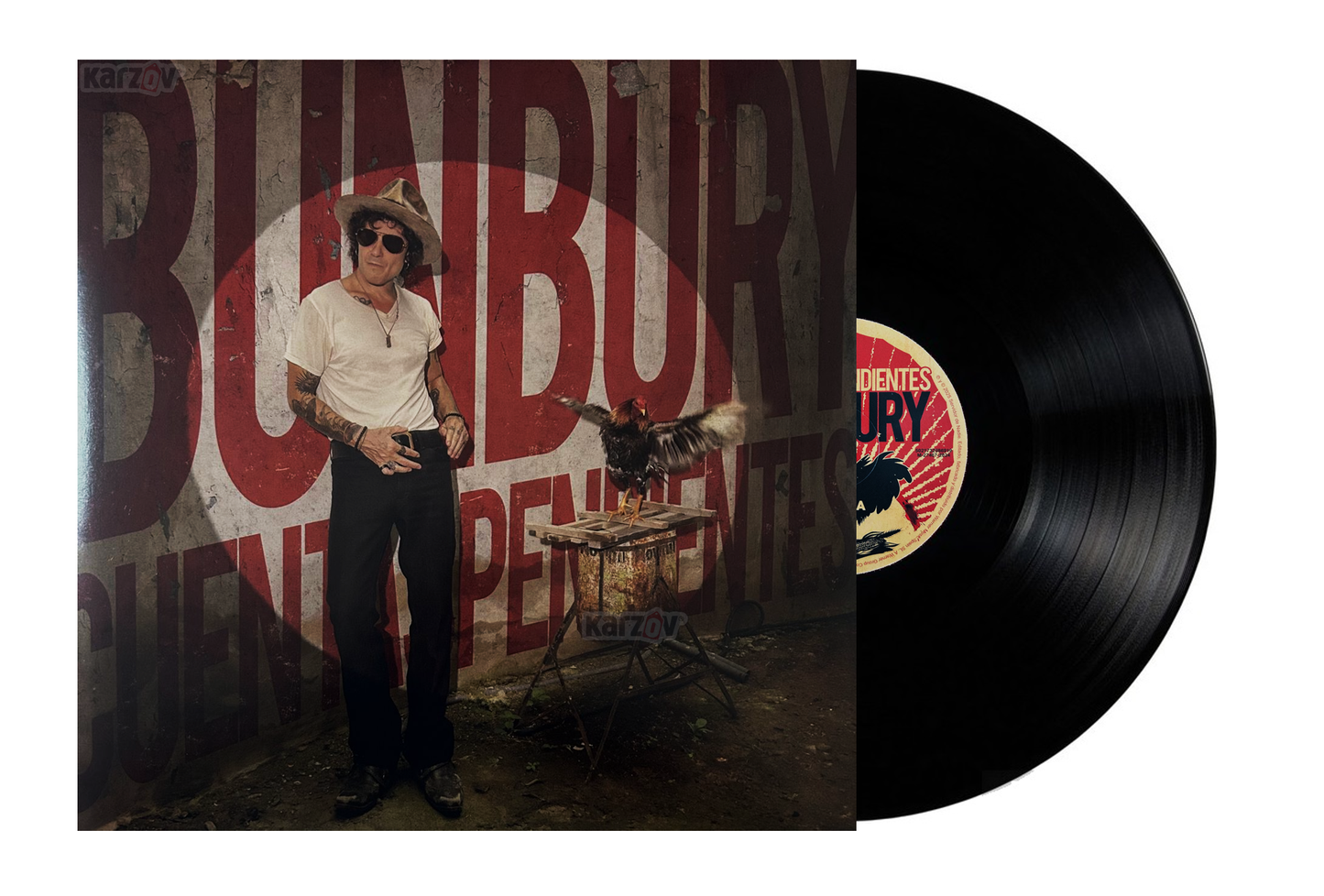 Enrique Bunbury Cuentas Pendientes Black Negro Lp Vinyl