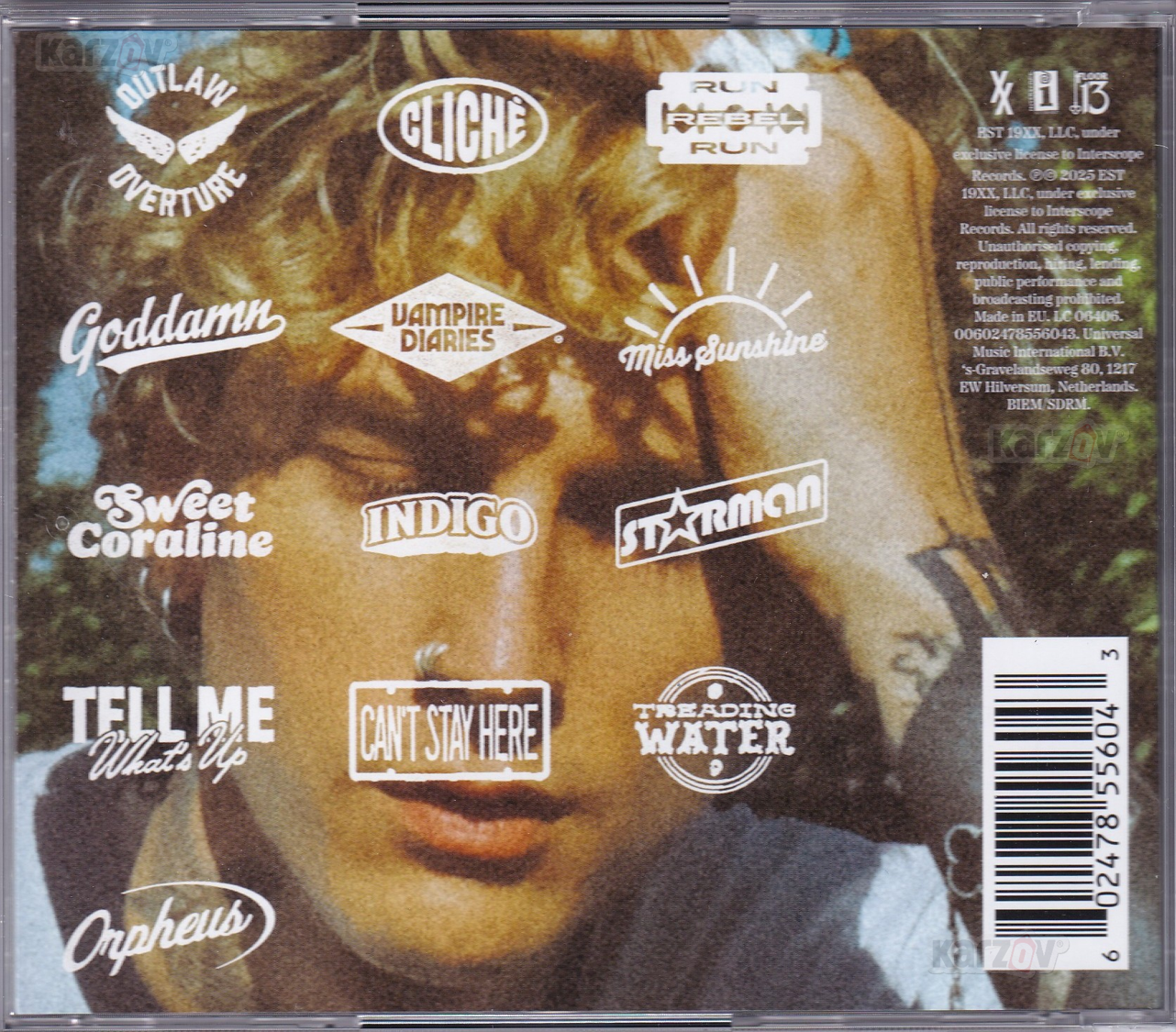 Mgk Machine Gun Kelly Lost Americana Artwork Disco Cd
