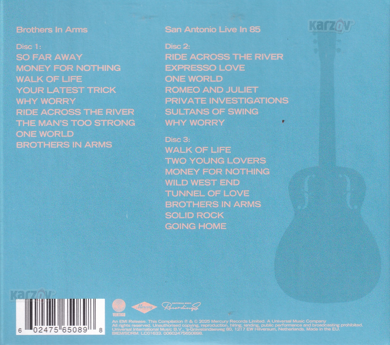 Dire Straits Brothers In Arms 40th Anniversary 3 Disco Cd