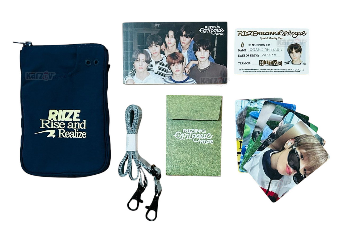 Riize 1 Mini Album Epilogue Travel Bag Version Briize Navy 🫰🏻