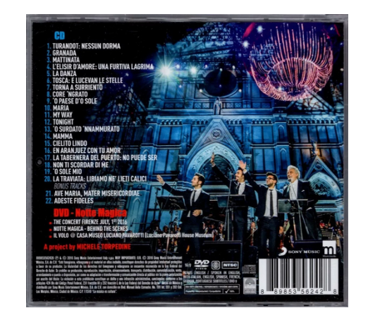 IL Volo Placido Domingo Tribute Three Tenors Disco Cd + Dvd