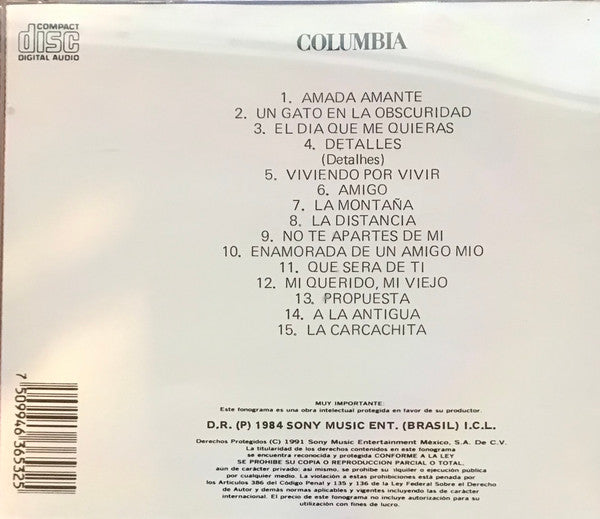 Roberto Carlos 15 Autenticos Exitos Disco Cd