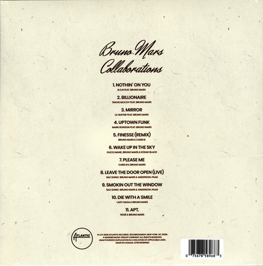 Bruno Mars Collaborations rsd 2026 lp vinyl