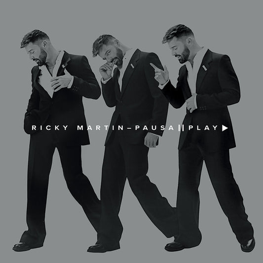 Ricky Martin Pausa + Play White Silver Lp Vinyl