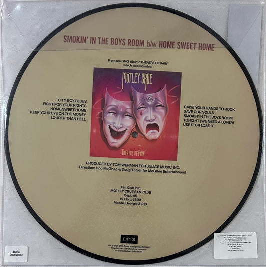 Motley Crue Smokin' In The Boys Room Home Sweet Home Picture RSD 2025 LP Vinyl