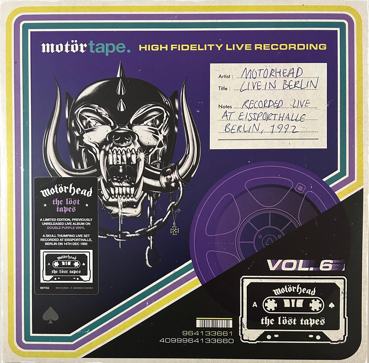 Motorhead The Lost Tapes Vol. 6 Live In Berlin 1992 RSD 2025 Morado Purple 2 LP Vinyl