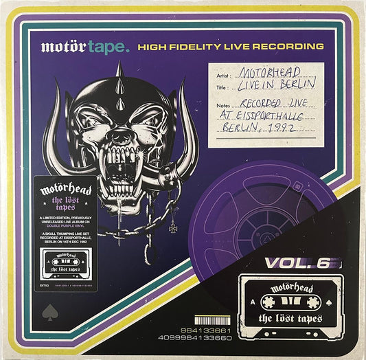 Motorhead The Lost Tapes Vol. 6 Live In Berlin 1992 RSD 2025 Morado Purple 2 LP Vinyl