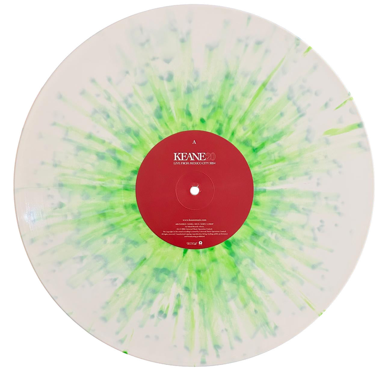 Keane Live From Mexico City 2024 RSD 2025 Green & White Splatter LP Vinyl