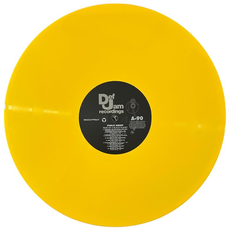 Public Enemy Fear Of A Black Planet Yellow Lp Vinyl