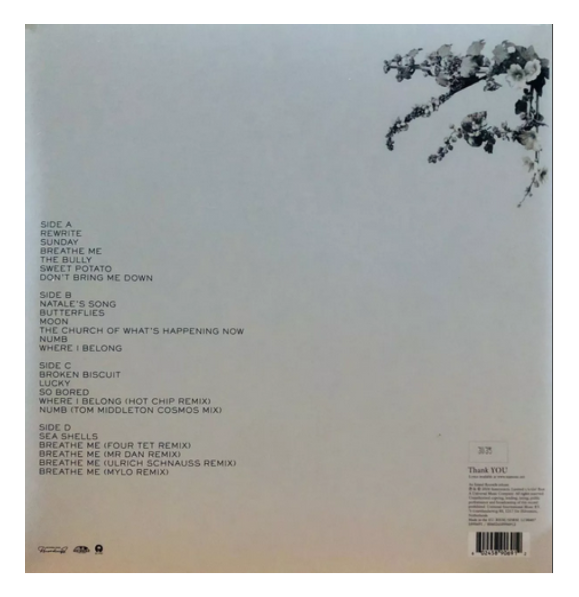 Sia Colour The Small One Rsd 2024 White Blanco 2 Lp Vinyl