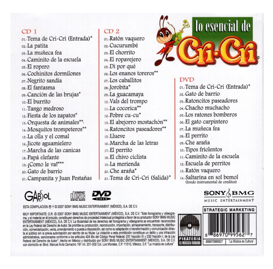 Cri-Cri Lo Esencial 2 Discos Cd + Dvd