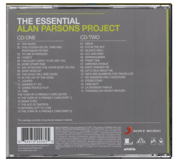 Alan Parsons Project The Essencial 2 Discos Cd
