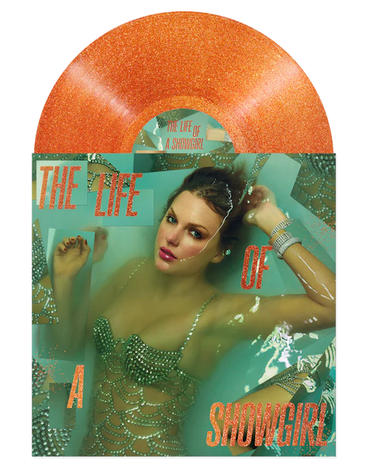 Taylor Swift The Life Of A Showgirl Orange Glitter Lp Vinyl
