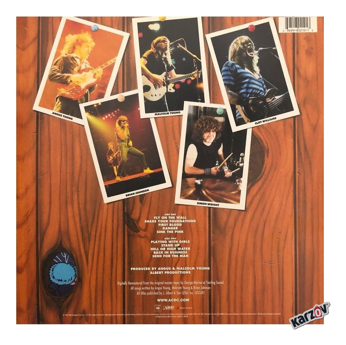 Ac/Dc Fly On The Wall Lp Vinyl