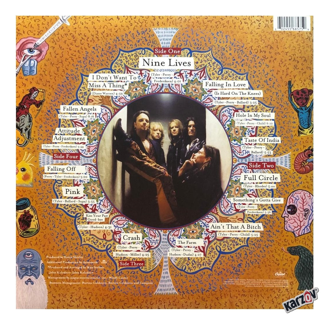 Aerosmith Nine Lives Remastered 180g 2 Lp Vinyl