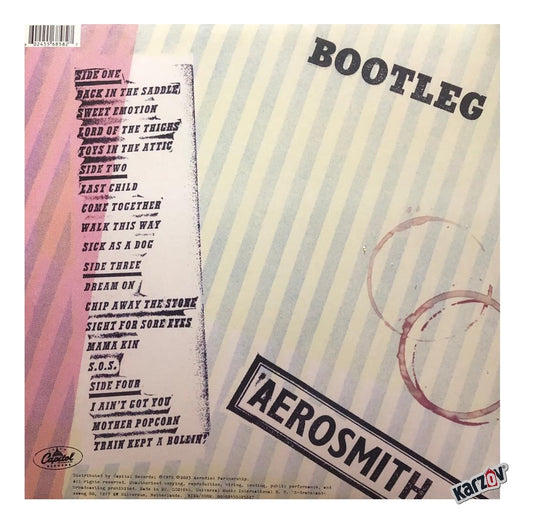 Aerosmith Live ! Bootleg 180g Remastered 2 Lp Vinyl