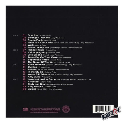 Amy Winehouse Movie Soundtrack 2 Lp Vinyl