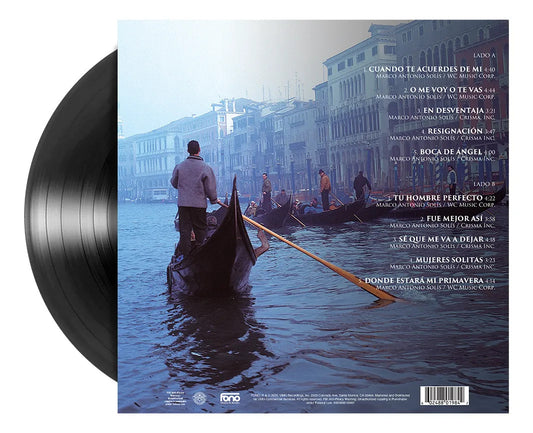 Marco Antonio Solis Mas De Mi Alma Lp Vinyl Edición Limitada Black