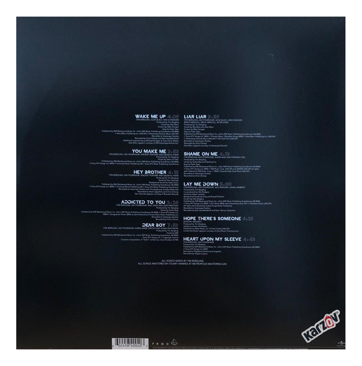 Avicii True 10th Anniversary Importado Azul Blue Lp Vinyl