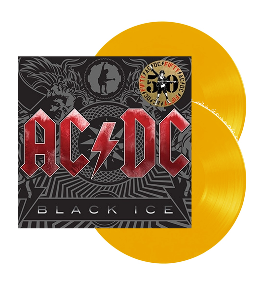 Ac/dc Black Ice 50th Anniversary Dorado Gold 2 Lp Vinyl