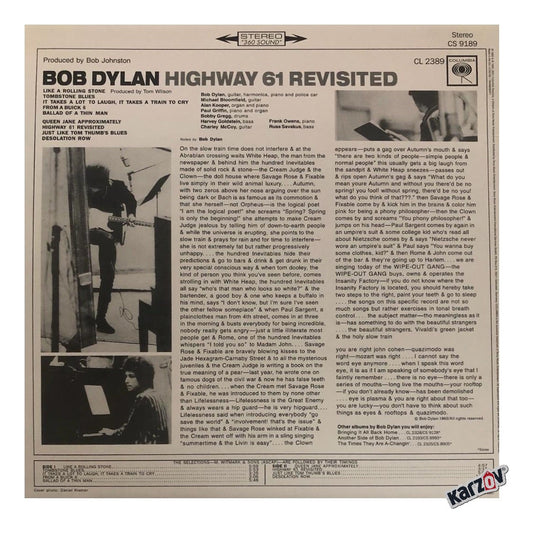 Bob Dylan Highway 61 Revisited Lp Acetato Vinyl