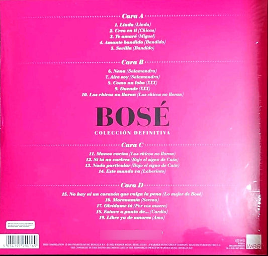 Miguel Bose Colección Definitiva 2 Lp Vinyl Estándar