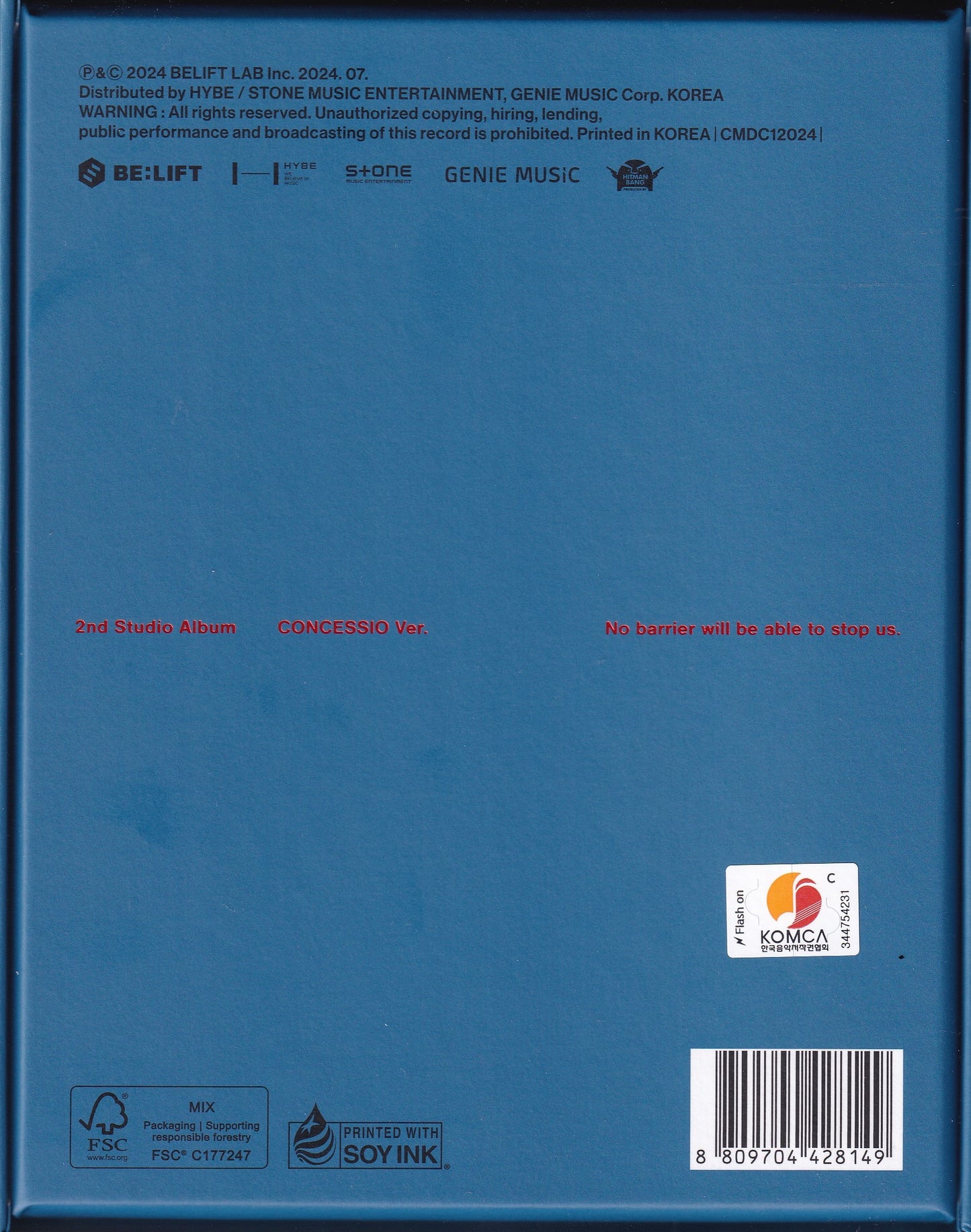 Enhypen Romance Untold Album Version Concessio Disco Cd