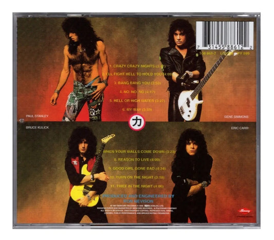 Kiss - Crazy Nights - Disco Cd (11 Canciones)